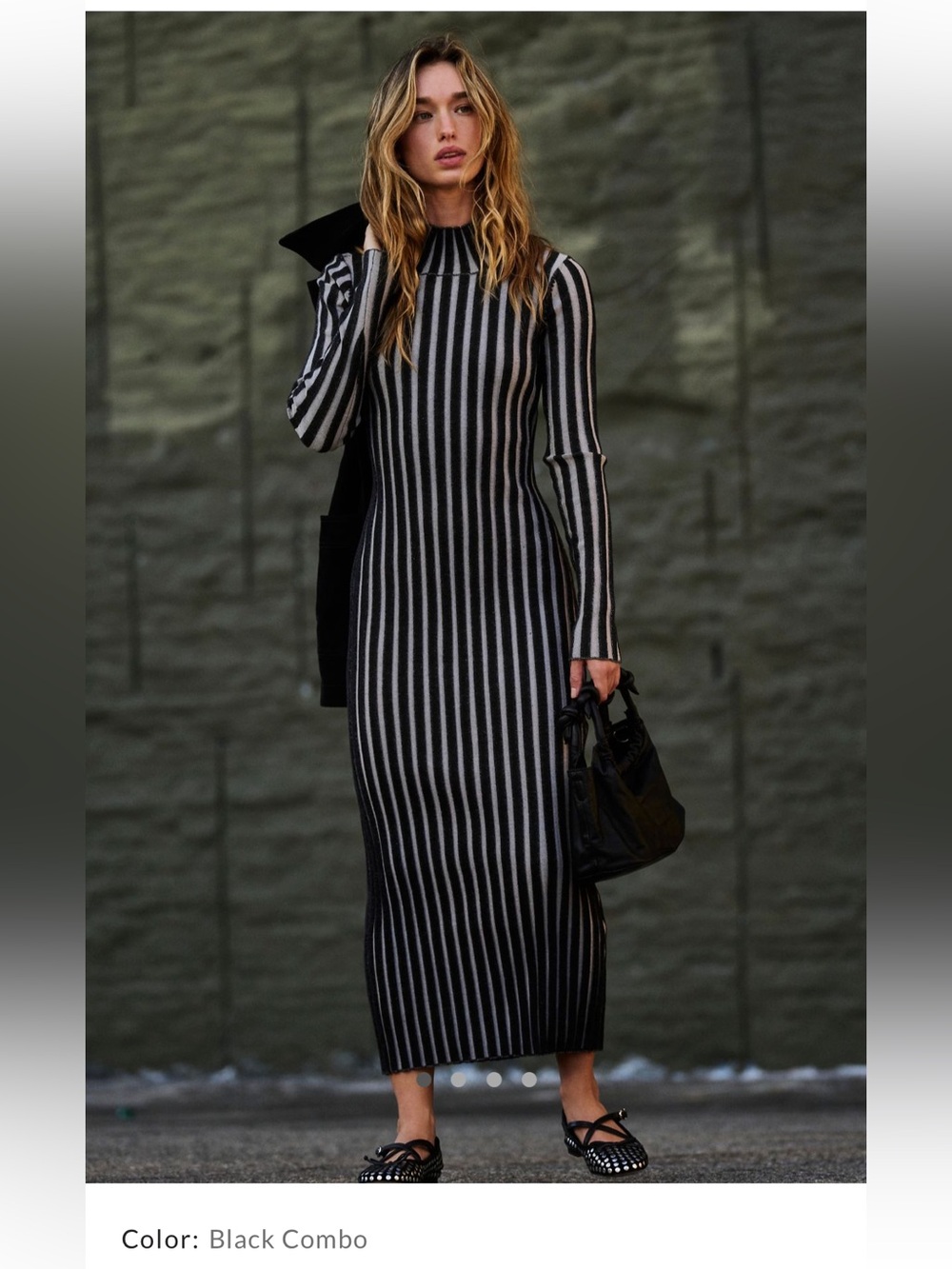 NWT FREE PEOPLE STRIPE WIGGLE DRESS S